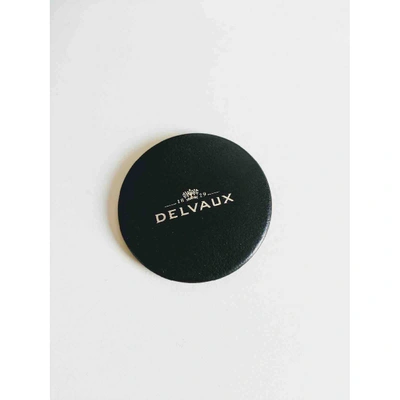 Pre-owned Delvaux Le Brillant Leather Handbag In Black
