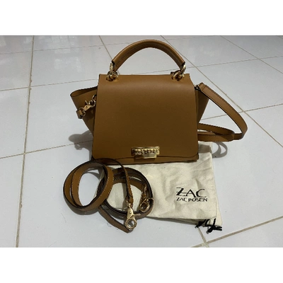 Pre-owned Zac Posen Camel Leather Handbag