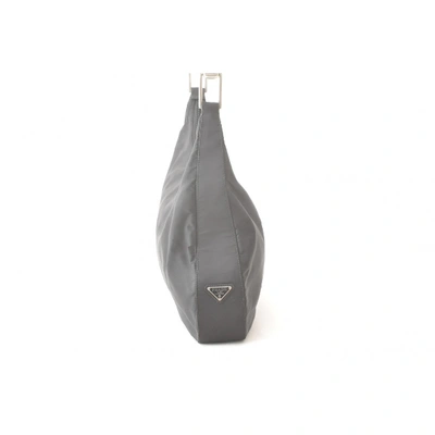 Pre-owned Prada Re-nylon Cloth Handbag In Black