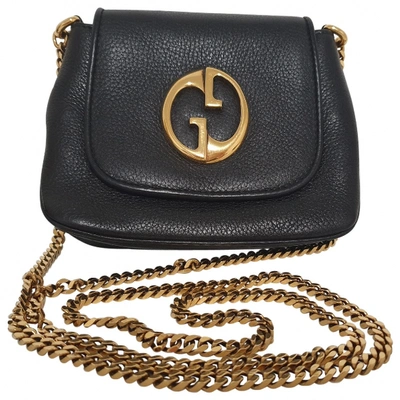 Pre-owned Gucci 1973 Black Leather Handbag