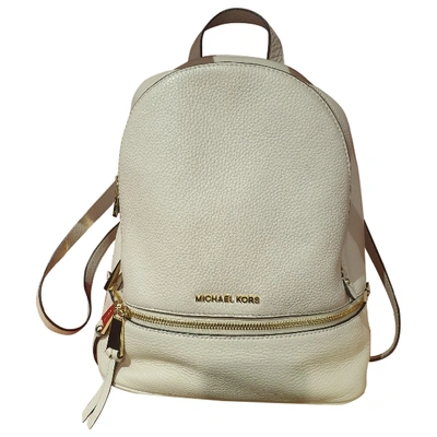 Pre-owned Michael Kors Rhea Backpack In Pink