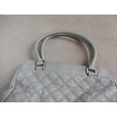 Pre-owned Marc Jacobs Stam Leather Handbag In Grey