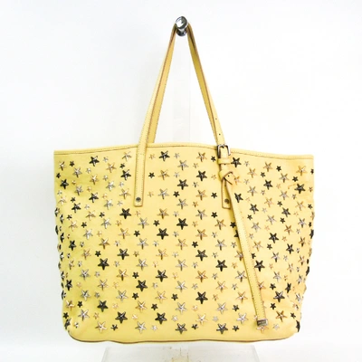 Pre-owned Jimmy Choo Yellow Leather Handbag