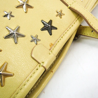 Pre-owned Jimmy Choo Yellow Leather Handbag
