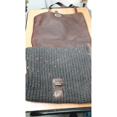 Pre-owned Brunello Cucinelli Brown Wool Handbag