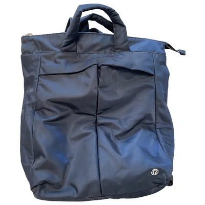 Pre-owned Lululemon Backpack In Navy