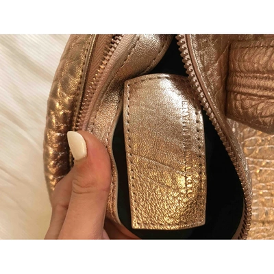 Pre-owned Alexander Wang Rocco Leather Bag In Gold