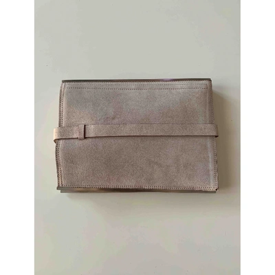 Pre-owned Calvin Klein Clutch Bag In Pink