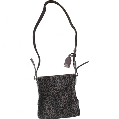 Pre-owned Donna Karan Cloth Crossbody Bag In Brown