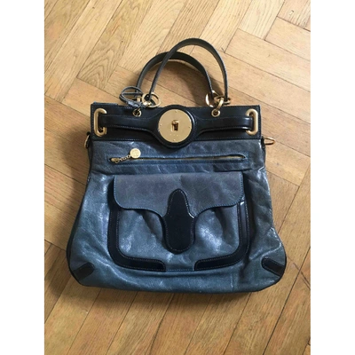 Pre-owned Balenciaga Leather Handbag In Blue