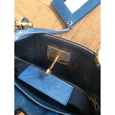 Pre-owned Balenciaga Leather Handbag In Blue