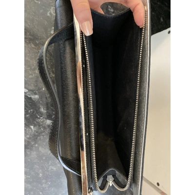 Pre-owned Fendi Black Leather Handbags