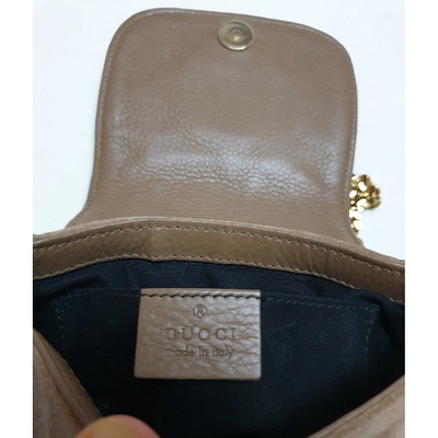Pre-owned Gucci 1973 Beige Suede Handbag