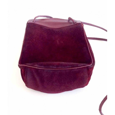 Pre-owned Emanuel Ungaro Handbag In Burgundy