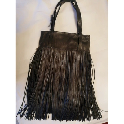Pre-owned By Malene Birger Black Leather Handbag