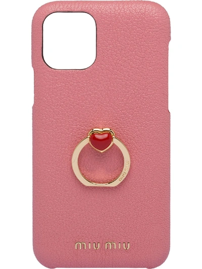 Shop Miu Miu Iphone 11 Pro Case In Pink