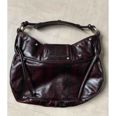 Pre-owned Emporio Armani Leather Handbag In Brown