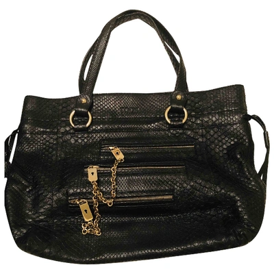 Pre-owned Tod's Black Python Handbag