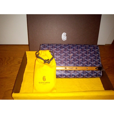 Cloth clutch bag Goyard Blue in Cloth - 14754936