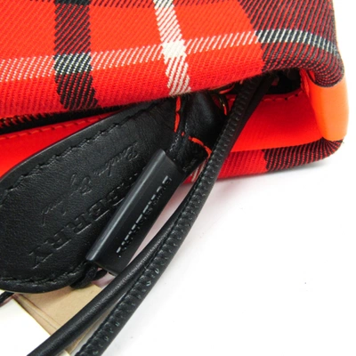 Pre-owned Burberry Red Cloth Clutch Bag