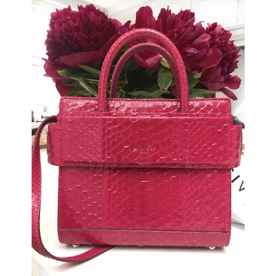 Pre-owned Givenchy Horizon Pink Python Handbag