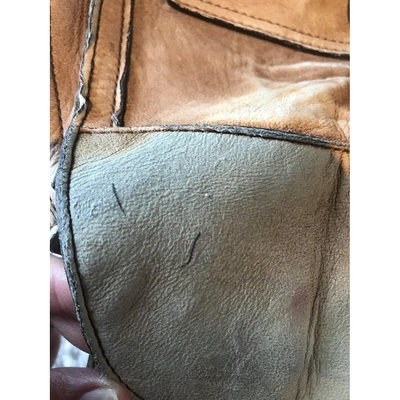 Pre-owned Versace Suede Handbag