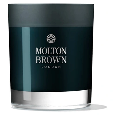 Shop Molton Brown Russian Leather Single Wick Candle 180g