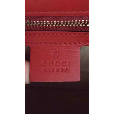 Pre-owned Gucci Sylvie Red Leather Handbag