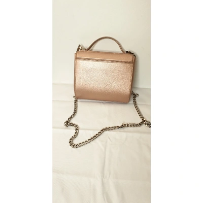 Pre-owned Givenchy Pandora Box Leather Handbag In Metallic