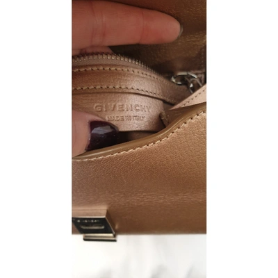 Pre-owned Givenchy Pandora Box Leather Handbag In Metallic