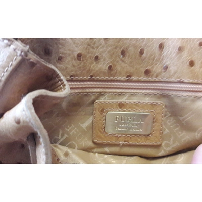 Pre-owned Furla Camel Leather Handbag