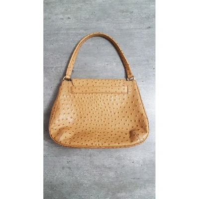 Pre-owned Furla Camel Leather Handbag