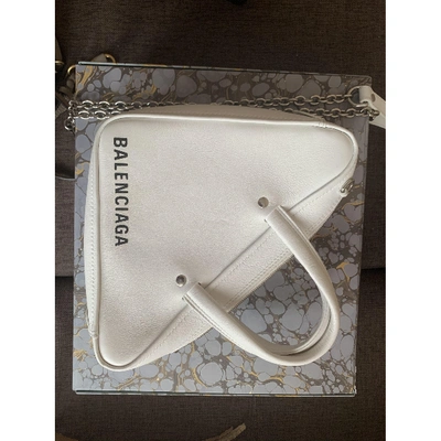 Pre-owned Balenciaga White Leather Handbags