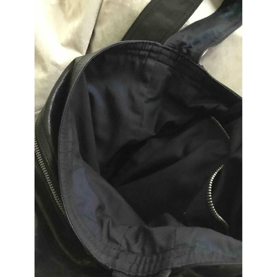 Pre-owned Dries Van Noten Leather Handbag In Black