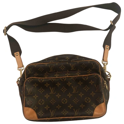 Pre-owned Louis Vuitton Reporter Cloth Crossbody Bag In Brown