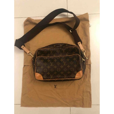 Pre-owned Louis Vuitton Reporter Cloth Crossbody Bag In Brown