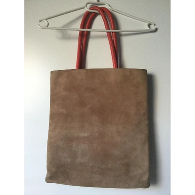Pre-owned Bulgari Beige Leather Handbag