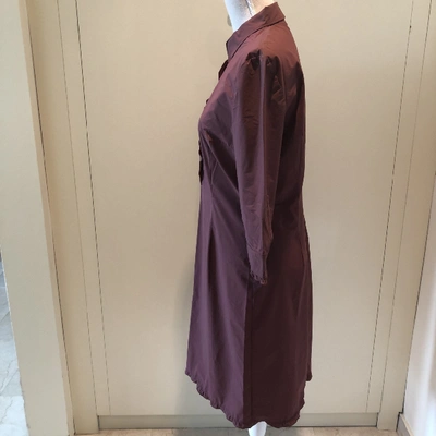 Pre-owned Miu Miu Dress In Burgundy