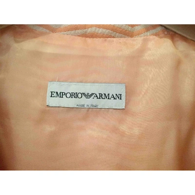 Pre-owned Emporio Armani Wool Short Vest In Orange