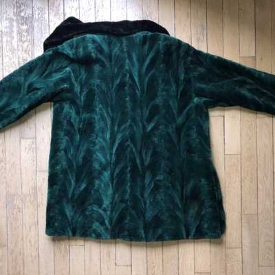 Pre-owned Saint Laurent Green Mink Coat