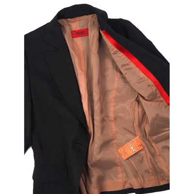 Pre-owned Hugo Boss Wool Blazer In Brown