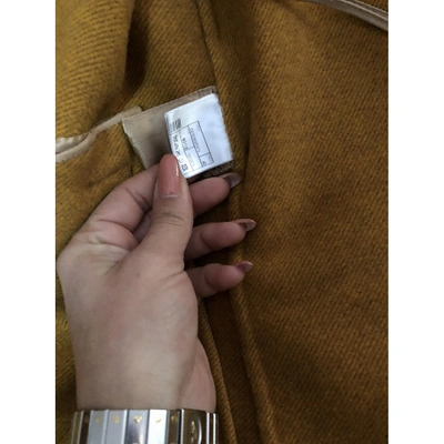 Pre-owned Ermanno Scervino Camel Wool Coat