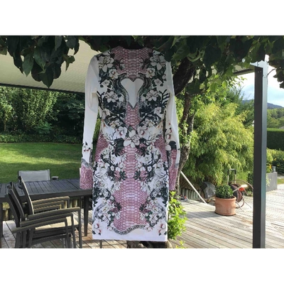 Pre-owned Just Cavalli Mid-length Dress In White