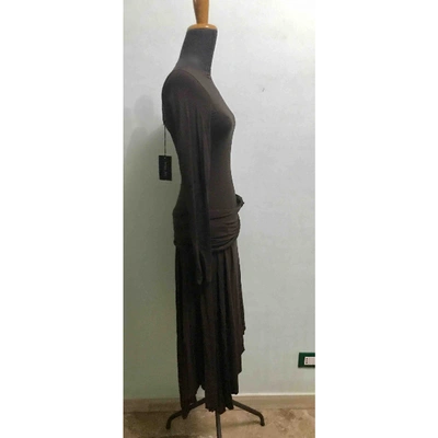 Pre-owned Patrizia Pepe Mid-length Dress In Brown