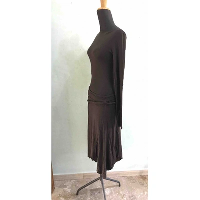Pre-owned Patrizia Pepe Mid-length Dress In Brown