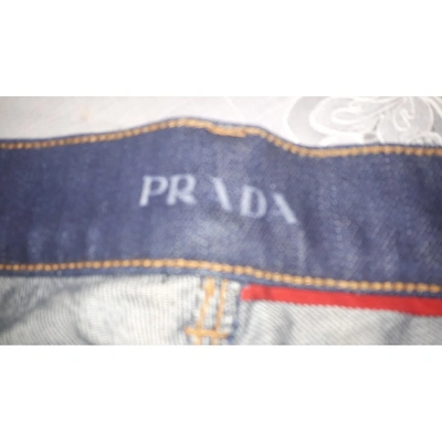 Pre-owned Prada Navy Denim - Jeans Jeans