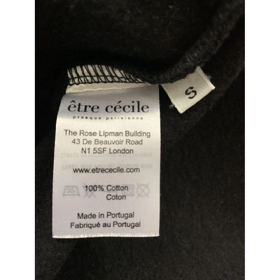 Pre-owned Etre Cecile Black Cotton Top