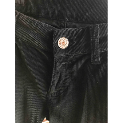 Pre-owned Gucci Velvet Trousers In Blue