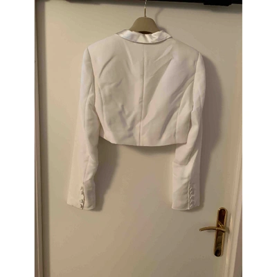 Pre-owned Alexis Mabille Short Vest In White