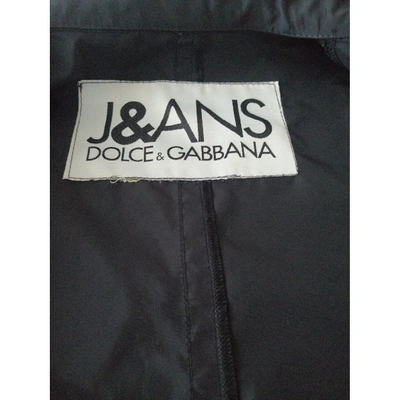 Pre-owned Dolce & Gabbana Trench Coat In Black